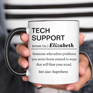 Rolig Personlig Definition av Teknisk Support Mugg
