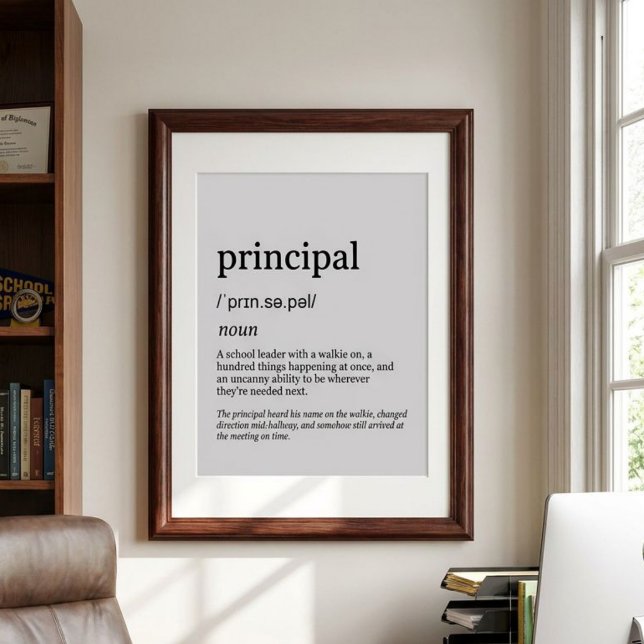Rolig Personlig Definition för Manlig Rektor Poster (Skapare uppladdad)