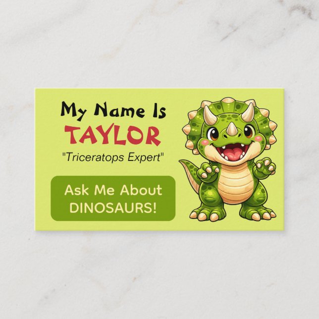Rolig Personlig Dinosaurie Tema för Barn  (Framsida)
