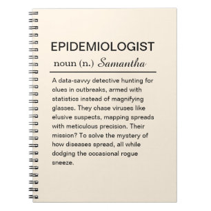 Rolig Personlig Epidemiolog Definition Anteckningsbok
