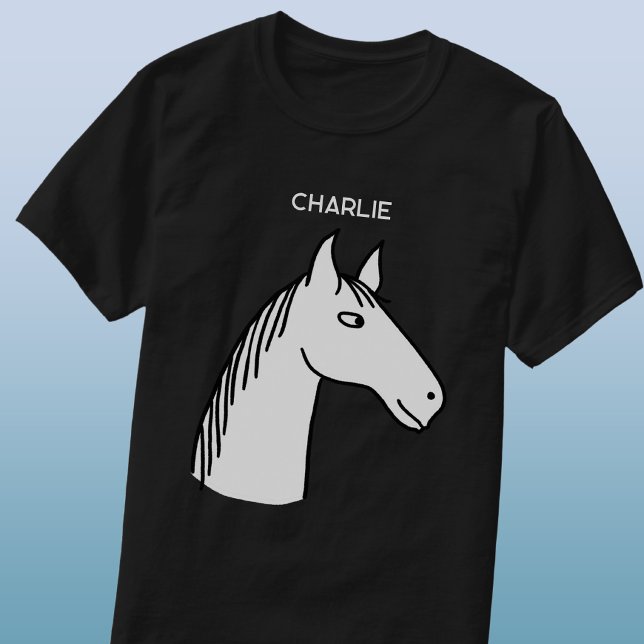 Rolig Personlig Häst T Shirt (Skapare uppladdad)