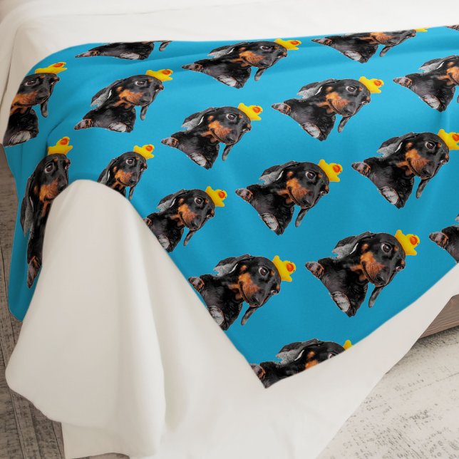 Rolig Personlig Hundansikte Fleecefilt (Funny Personalized Dog Face Fleece Blanket
)
