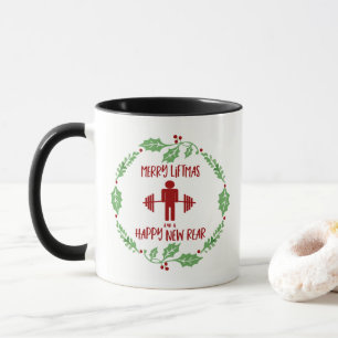 Rolig personlig instruktörkonditionjul Liftmas Mugg
