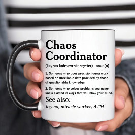 Rolig personlig kaoskoordinator kaffemugg