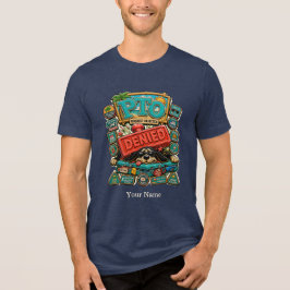 Rolig personlig kontorshumor T-shirt med 