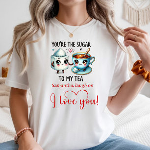 Rolig personlig matpresent till Alla Hjärtans Dag T Shirt