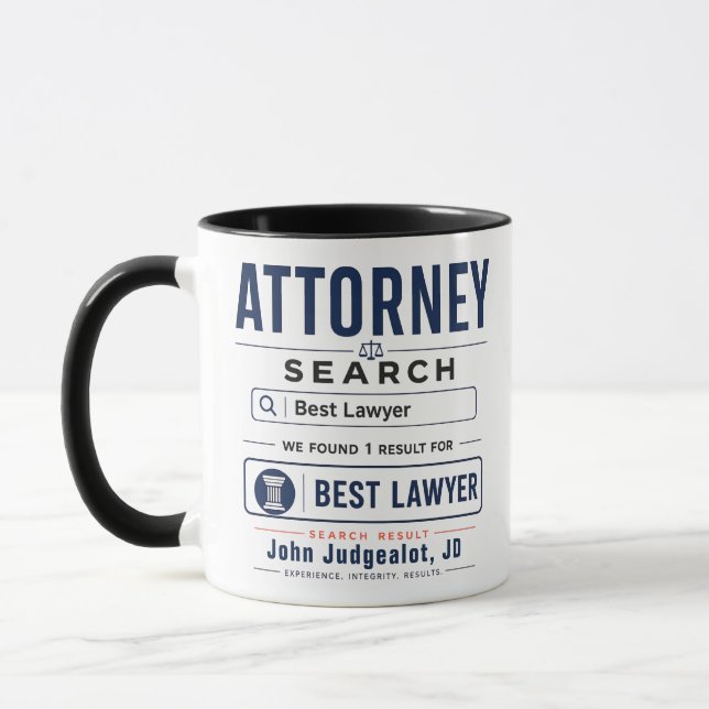 Rolig Personlig Mugg för Bästa Advokat (Vänster)