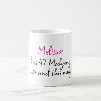 Rolig Personlig Namn Kreativ Mahjong Kaffemugg