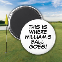 Rolig Personlig Serietidning Golf Boll Markerare