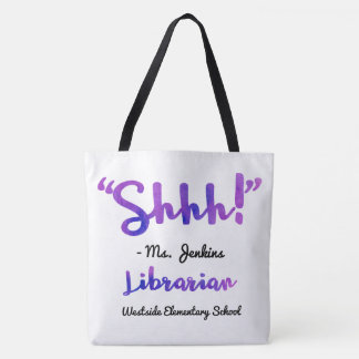 Rolig personlig Shhh! Skola Tygkasse
