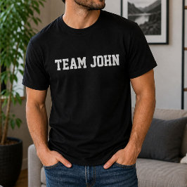 Rolig Personlig Skräddarsydd Lag John Födelsedag T Shirt