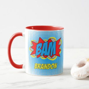 Rolig Personlig Skräddarsydd Serietidning Pop Art  Mugg