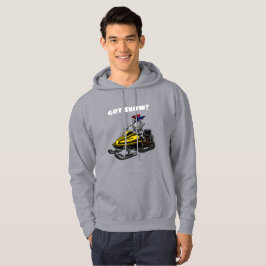 Rolig Personlig Snöskoter Skelett Åkare Hoodie