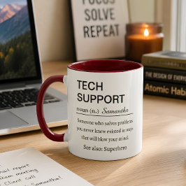 Rolig Personlig Teknisk Support Definition Mugg
