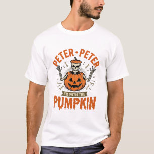 Rolig Peter Peter Pumpkin Halloween Skelett Tröja