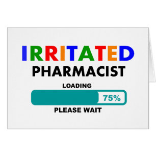 Rolig Pharmacist som laddar T-tröja Hälsningskort
