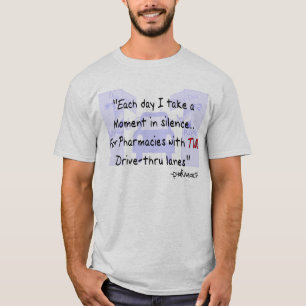 Rolig Pharmacist"två Drev-Till och med Lanes" Tee Shirt