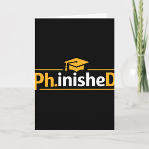 Rolig PhD-examen 2026 PhD Avslutad Premium Tr Kort