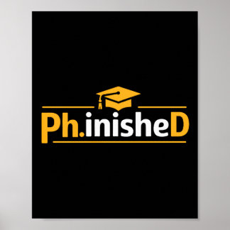 Rolig PhD-examen 2026 PhD Avslutad Premium Tr Poster