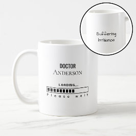 Rolig PhD-examen Doktor Namn Laddar  Kaffemugg