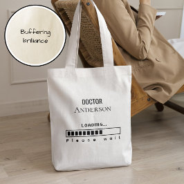 Rolig PhD-examen Doktorsnamn Laddar Tygkasse