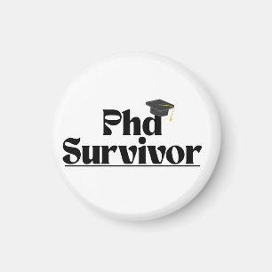 Rolig PhD-utexekningsmärke – Akademisk humordesign Magnet