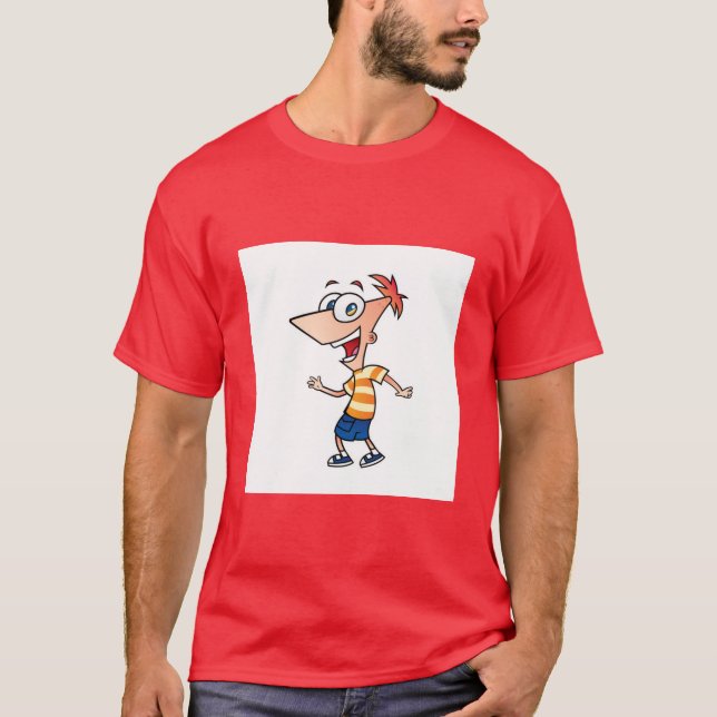 Rolig Phineas rolig T Shirt (Framsida)