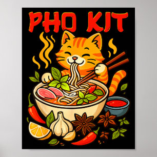 Rolig Pho Kit Mariners Katt Meme Poster