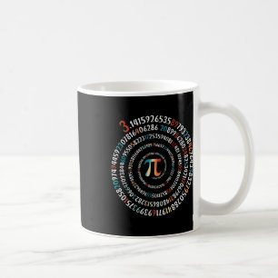 Rolig Pi-dagen 3.14 Pi-symbol Spiralnummer Matemat Kaffemugg