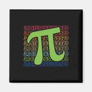 Rolig Pi-dagen 3.14 Pi-symbol Spiralnummer Matemat Magnet