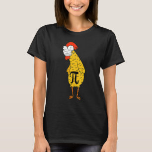 Rolig Pi-dagen Kyckling Ansiktsmask Matematiklärar T Shirt