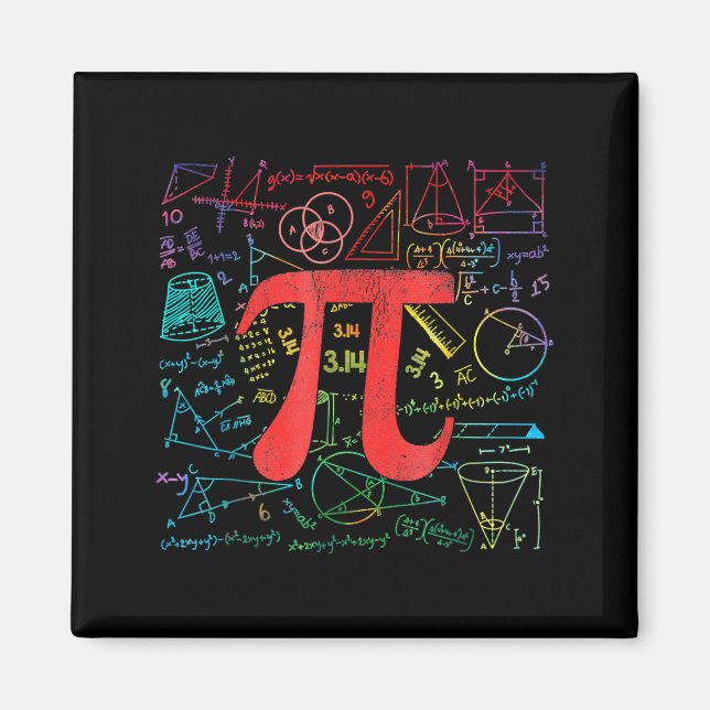 Rolig Pi-dagen Matematikekvation Matematiklärare S Magnet (Framsidan)