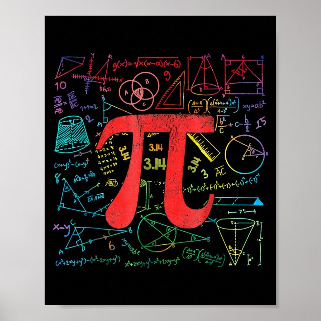 Rolig Pi-dagen Matematikekvation Matematiklärare S Poster (Framsidan)