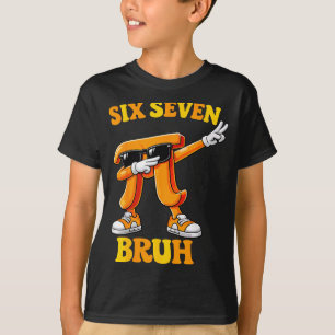 Rolig Pi-dagen Sex Sju Bruh 6 7 Mattememe Barn Poj T Shirt