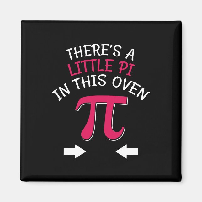 Rolig Pi-dags bebisannonsering Byby Glad Pi  Magnet (Framsidan)
