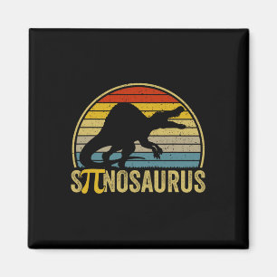 Rolig Pi-dags Pun - Spinosaurus Dinosaurie Matemat Magnet