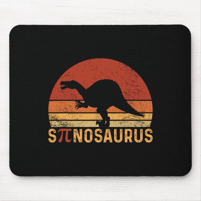 Rolig Pi-dags Pun Spinosaurus Dinosaurie Matematik Musmatta (Framsidan)