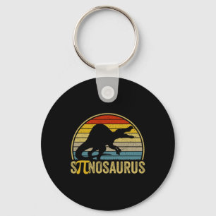 Rolig Pi-dags Pun - Spinosaurus Dinosaurie Math Lä Nyckelring