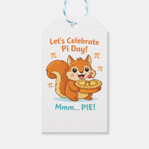 Rolig Pi-dagsdjur med paj – present till matematik Presentetikett