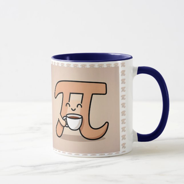 Rolig Pi-dagsmugg -3,14 Matematikälskarepresent -  Mugg (Höger)