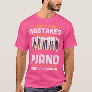Rolig pianistpresent musikern pianotangenter noter t shirt