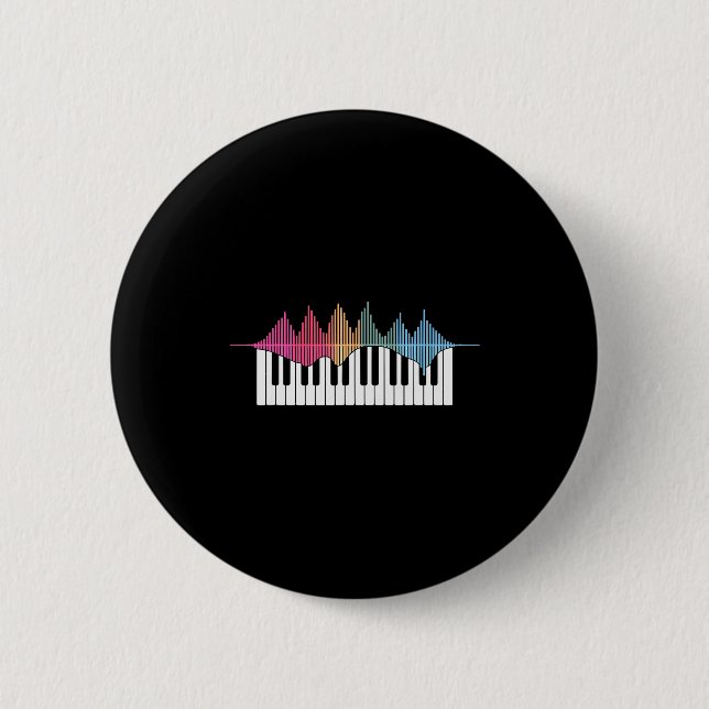 Rolig pianodesign för män kvinnor barn pianist pia knapp (Framsida)