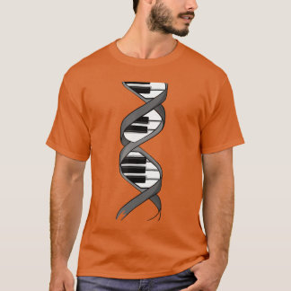 Rolig pianodesign för män kvinnor tangentbordsspel t shirt