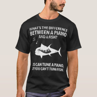 Rolig pianotonfisksmusik Sarksatisk T Shirt