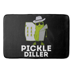 Rolig Pickle Diller Hemlig Agent Pickle Älskare Badrumsmatta