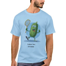 Rolig Pickle som Spelar Pickleball Anpassad Text