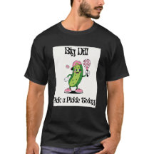 Rolig Pickle Spelar Pickleball stor kålrot T-Shirt