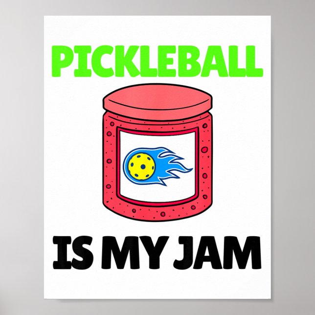 Rolig pickleball är min grej paddla pickle boll sp poster (Framsidan)