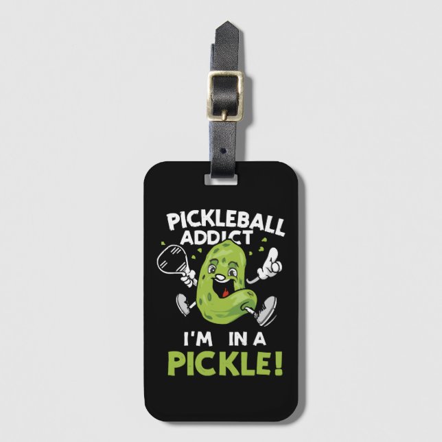 Rolig-Pickleball Bagagebricka (Framsida vertikal)