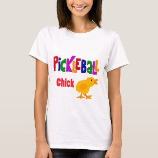 Rolig Pickleball chickkonst T-shirt
